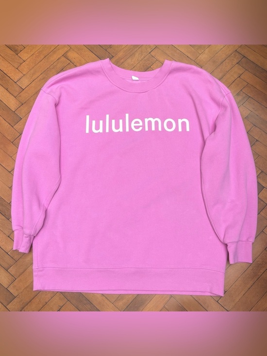 lululemon athletica Tops - Lululemon Perfectly Oversized Crew In Dahlia Mauve Size 10